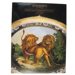 Sotheby's Auction Catalog 1991 English Continental Ceramics NY 6226 Porcelain
